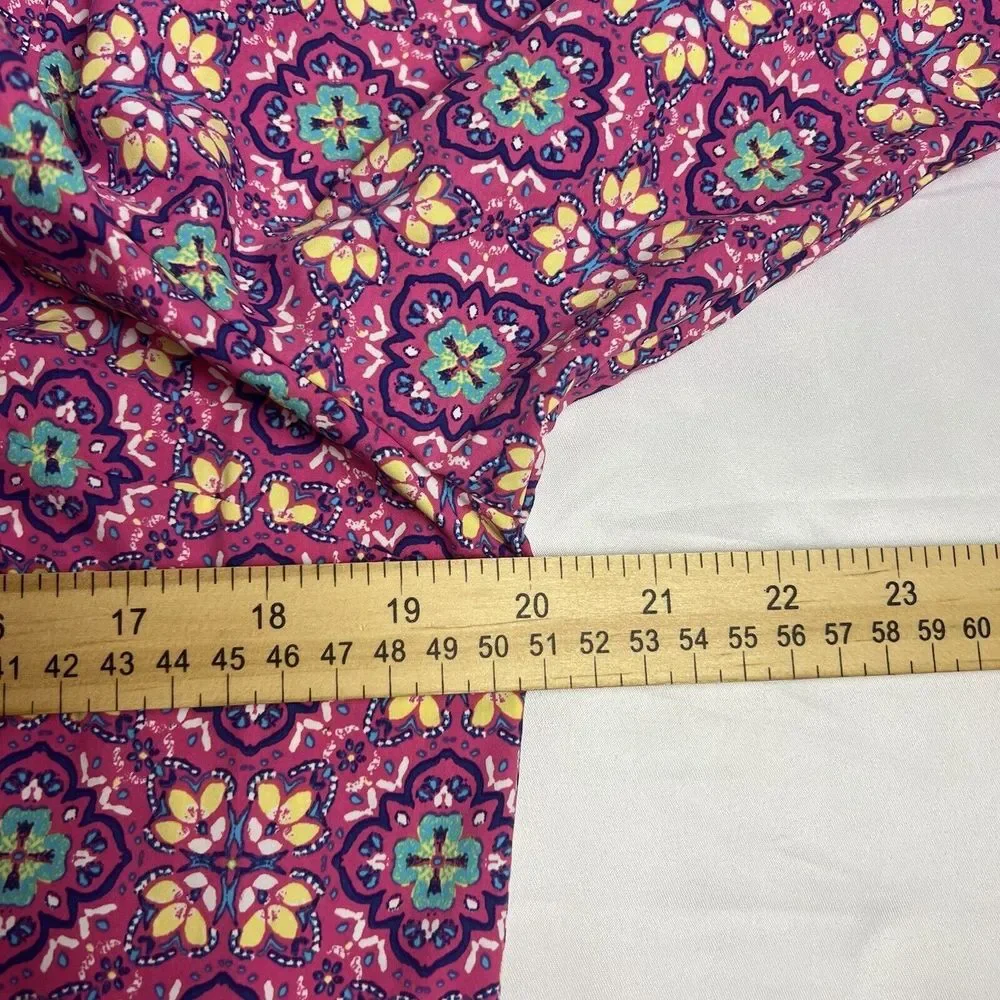 Coolibar Dress Womans Medium Pullover 3/4 Sleeve Oceanside Tunic SPU 50+ Pink - Picture 6 of 8